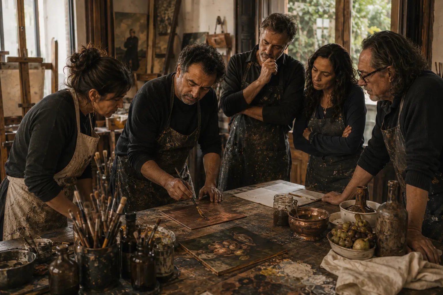 Workshop especializado con artista invitado en Taller Pintura Condesa